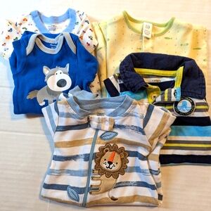 Infant Boys Set Of 5 Clothing Lot Size Newborn New/Like New